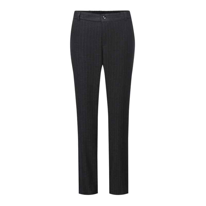 YUNCLOS Women's 2 Piece Office Lady Stripes Business Suit Set Slim Fit Blazer Jacket Pant - Image 4
